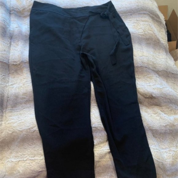Zara Basic Black Slacks Size L - Picture 1 of 3